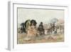 Trouville, Beach Scene; Trouville, Scene De Plage, 1886-Eugene Louis Boudin-Framed Giclee Print