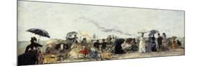 Trouville, Beach Scene-Eugène Boudin-Mounted Giclee Print