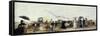 Trouville, Beach Scene-Eugène Boudin-Framed Stretched Canvas