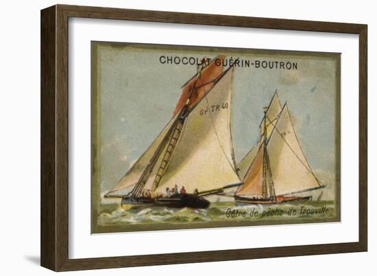 Trouville Fishing Cutter-null-Framed Giclee Print