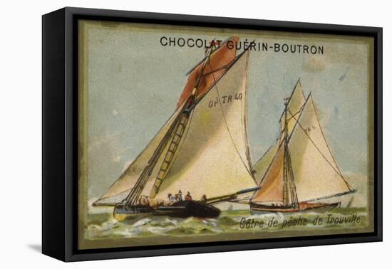Trouville Fishing Cutter-null-Framed Stretched Canvas