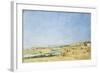 Trouville, General View of the Beach; Trouville, Vue Generale De La Plage, 1890-Eugène Boudin-Framed Giclee Print