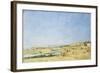 Trouville, General View of the Beach; Trouville, Vue Generale De La Plage, 1890-Eugène Boudin-Framed Giclee Print