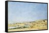 Trouville, General View of the Beach; Trouville, Vue Generale De La Plage, 1890-Eugène Boudin-Framed Stretched Canvas