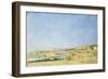 Trouville, General View of the Beach; Trouville, Vue Generale De La Plage, 1890-Eugène Boudin-Framed Giclee Print