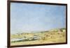 Trouville, General View of the Beach; Trouville, Vue Generale De La Plage, 1890-Eugène Boudin-Framed Giclee Print