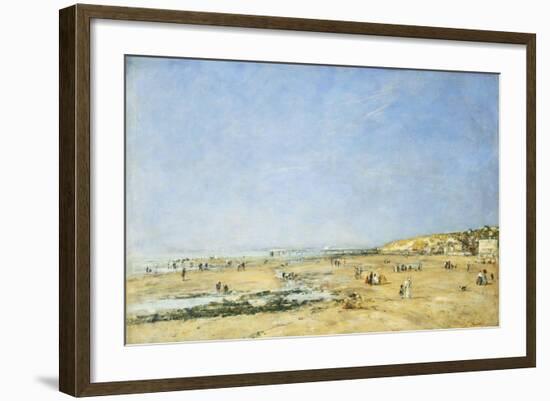 Trouville, General View of the Beach-Eug?ne Boudin-Framed Giclee Print