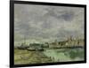 Trouville Harbor-Eugene Louis Boudin-Framed Art Print