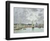 Trouville Harbour, 1880-Eugène Boudin-Framed Giclee Print