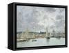 Trouville Harbour, 1880-Eugène Boudin-Framed Stretched Canvas