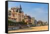 Trouville Sur Mer Beach Promenade, Normandy, France-Zechal-Framed Stretched Canvas