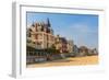 Trouville Sur Mer Beach Promenade, Normandy, France-Zechal-Framed Photographic Print