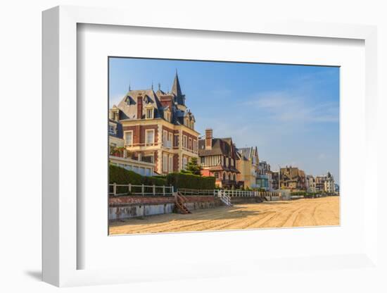 Trouville Sur Mer Beach Promenade, Normandy, France-Zechal-Framed Photographic Print