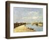 Trouville, the Jetty and the Basin, 1896-Eugène Boudin-Framed Giclee Print