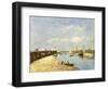 Trouville, the Jetty and the Basin, 1896-Eugène Boudin-Framed Giclee Print