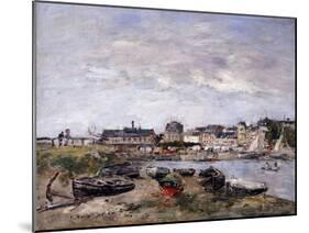 Trouville: View Toward Deauville on Market Day; Trouville: Vue Prise De Deauville, Un Jour De…-Eugène Boudin-Mounted Giclee Print