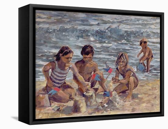 Trouville-Rosemary Lowndes-Framed Stretched Canvas