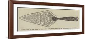 Trowel Used by the Queen in Laying the First Stone of the New St Thomas's Hospital-null-Framed Giclee Print