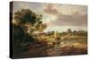 Trowse Meadows, Near Norwich, 1828-George Vincent-Stretched Canvas