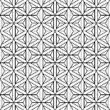 Seamless Geometric Pattern In Op Art Design-troyka-Laminated Art Print