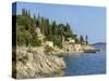 Trsteno village by the Adriatic Sea on the Dalmatian coast, Trsteno, Croatia, Europe-Godong-Stretched Canvas