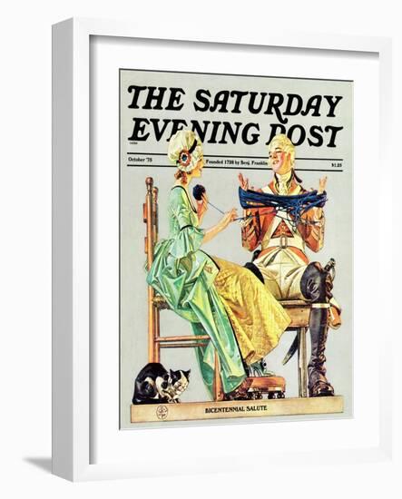 "Truce," Saturday Evening Post Cover, October 1, 1975-Joseph Christian Leyendecker-Framed Giclee Print