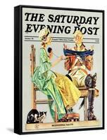 "Truce," Saturday Evening Post Cover, October 1, 1975-Joseph Christian Leyendecker-Framed Stretched Canvas