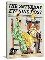 "Truce," Saturday Evening Post Cover, October 1, 1975-Joseph Christian Leyendecker-Stretched Canvas