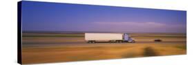 Truck and a Car Moving on a Highway, Highway 5, California, USA-null-Stretched Canvas