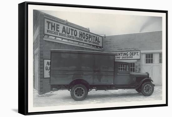 Truck at the Auto Hospital-null-Framed Stretched Canvas