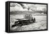 Truck in Field-George Johnson-Framed Stretched Canvas