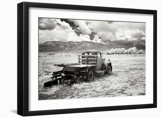 Truck in Field-George Johnson-Framed Photographic Print
