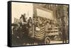 Truck in Parade with Flags-null-Framed Stretched Canvas