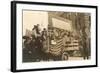 Truck in Parade with Flags-null-Framed Art Print