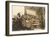 Truck in Parade with Flags-null-Framed Art Print