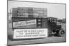 Truck Load of Empty Bottles in Boxes from Racetrack-null-Mounted Art Print