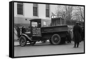 Truck Marked as the Turkey Special Delivers a Turkey to the White House for Thanksgiving-null-Framed Stretched Canvas