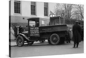 Truck Marked as the Turkey Special Delivers a Turkey to the White House for Thanksgiving-null-Stretched Canvas