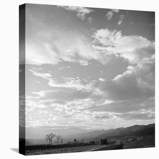 Truck on a Rural Road in Part of the Poor Valley, Home of Folk Music Legends the Carter Family-Eric Schaal-Stretched Canvas