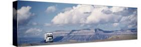 Truck on the Road, Interstate 70, Green River, Utah, USA-null-Stretched Canvas