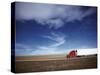 Truck on the Road, Interstate 80, Albany County, Wyoming, USA-null-Stretched Canvas