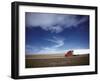 Truck on the Road, Interstate 80, Albany County, Wyoming, USA-null-Framed Photographic Print