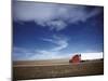 Truck on the Road, Interstate 80, Albany County, Wyoming, USA-null-Mounted Photographic Print