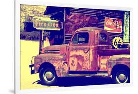 Truck - Route 66 - Gas Station - Arizona - United States-Philippe Hugonnard-Framed Photographic Print