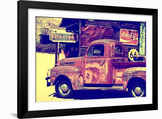 Truck - Route 66 - Gas Station - Arizona - United States-Philippe Hugonnard-Framed Photographic Print