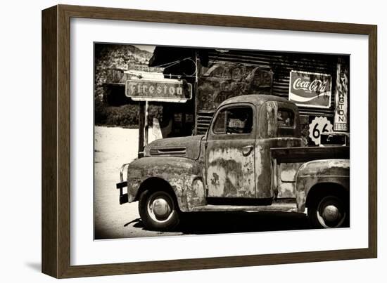 Truck - Route 66 - Gas Station - Arizona - United States-Philippe Hugonnard-Framed Photographic Print