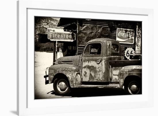 Truck - Route 66 - Gas Station - Arizona - United States-Philippe Hugonnard-Framed Photographic Print