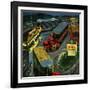 "Truck Stop Diner", October 10, 1953-Ben Kimberly Prins-Framed Giclee Print