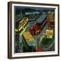 "Truck Stop Diner", October 10, 1953-Ben Kimberly Prins-Framed Giclee Print