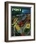 "Truck Stop Diner" Saturday Evening Post Cover, October 10, 1953-Ben Kimberly Prins-Framed Giclee Print